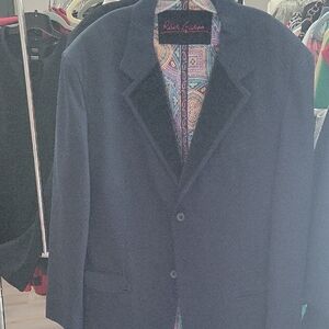 Robert Graham Dark Blue Tuxedo Blazer